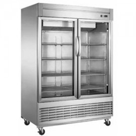 Refrigerador Industrial Vertical 2 Puertas De Cristal Migsa Ur-54C-2G