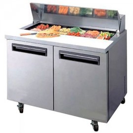 Mesa Refrigerada De Preparacion De Sandwiches Y Ensaladas 2 Puertas 122 Cm PARKER Ms48B