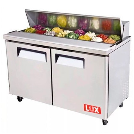 Mesa Refrigerada De Preparacion De Sandwiches Y Ensaladas 2 Puertas 153 Cm PARKER Ms60B