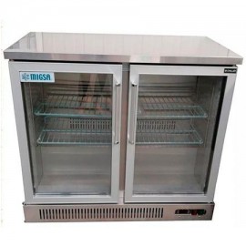 Refrigerador Contrabarra Industrial 2 Puertas Acero Inoxidable MIGSA Sg250