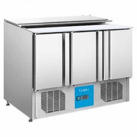 Mesa Refrigerada De Preparacion Para ensaladas 3 Puertas 420L 136 Cm MIGSA S903