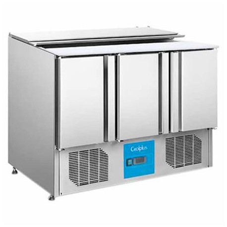 Mesa Refrigerada De Preparacion Para ensaladas 3 Puertas 420L 136 Cm MIGSA S903