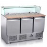 Mesa Refrigerada De Preparacion Con Superficie De Granito 3 Puertas 137 Cm CRT GLOBAL Mrca543