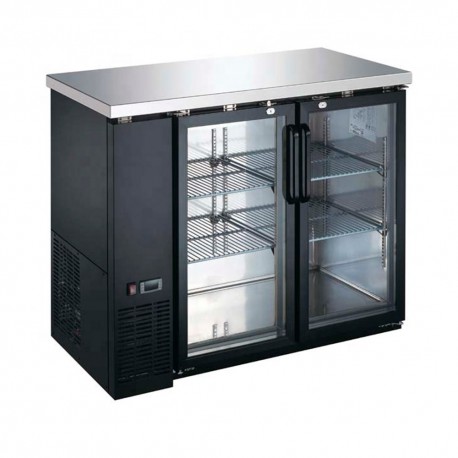 Contra Barra Refrigerada 2Puertas De Cristal ICEHAUS Cbr-2Pc-Ss-01