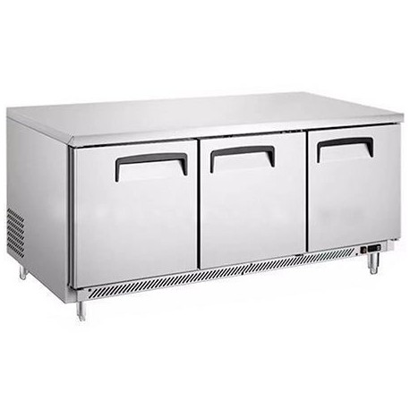 Mesa Refrigerada Bajo Mostrador 3 Puertas 530L 183 Cm MIGSA Uc-72C-3