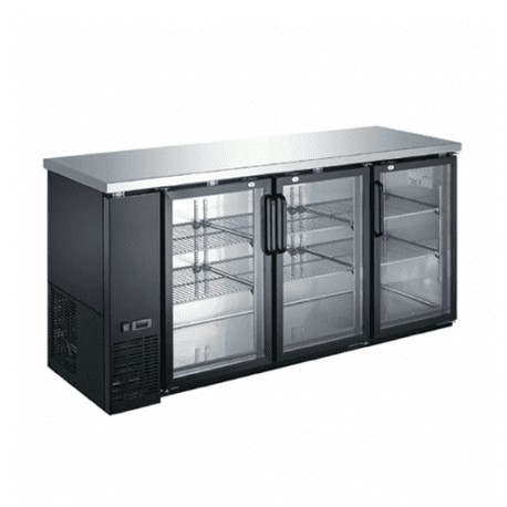 Contra Barra Refrigerada 3 Puertas De Cristal ICEHAUS Cbr-3Pc-Ss-01